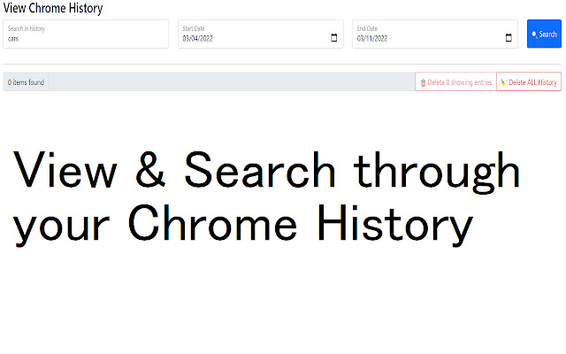 Chrome Better History chrome谷歌浏览器插件_扩展第1张截图