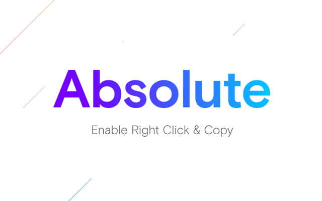 Absolute Enable Right Click & Copy chrome谷歌浏览器插件_扩展第1张截图