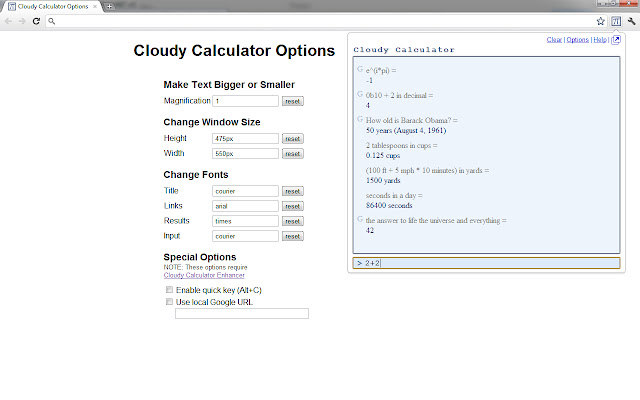 Cloudy Calculator chrome谷歌浏览器插件_扩展第1张截图