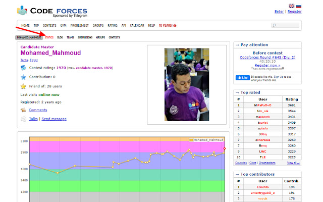 Codeforces Practice Tracker chrome谷歌浏览器插件_扩展第2张截图