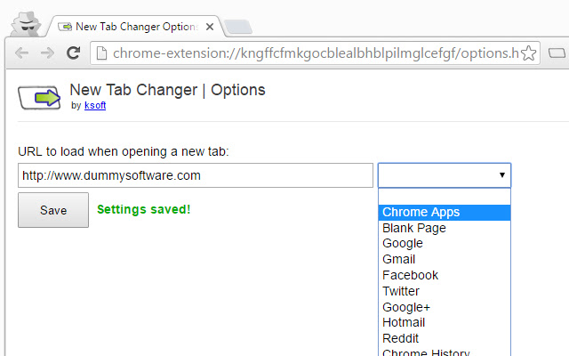 New Tab Changer chrome谷歌浏览器插件_扩展第2张截图
