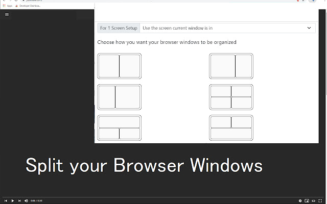Dualless-分屏布局 chrome谷歌浏览器插件_扩展第1张截图