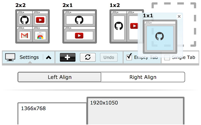 Tab Resize - split screen layouts chrome谷歌浏览器插件_扩展第2张截图