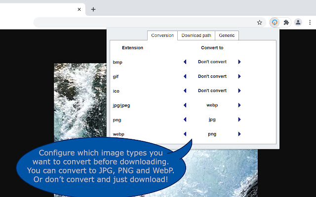 WebP image converter chrome谷歌浏览器插件_扩展第2张截图