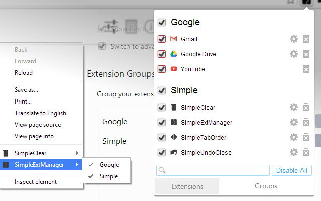 SimpleExtManager chrome谷歌浏览器插件_扩展第2张截图