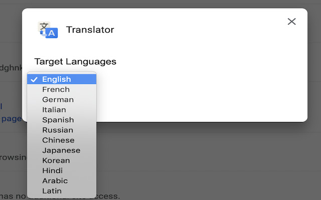 Translator chrome谷歌浏览器插件_扩展第1张截图