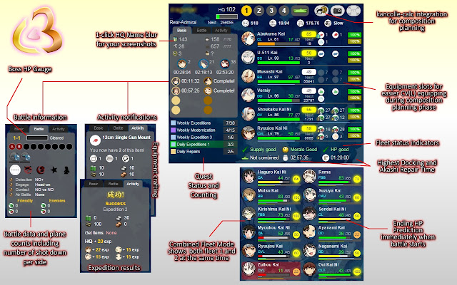 KanColle Command Center 改 chrome谷歌浏览器插件_扩展第1张截图