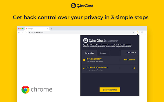 CyberGhost Cookie Cleaner chrome谷歌浏览器插件_扩展第1张截图