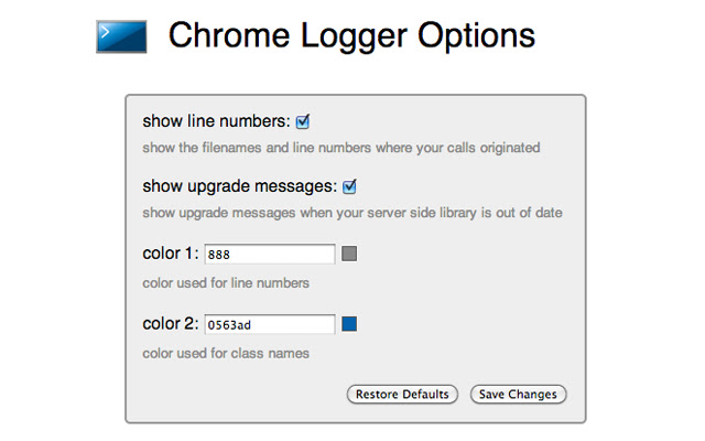 Chrome Logger chrome谷歌浏览器插件_扩展第2张截图