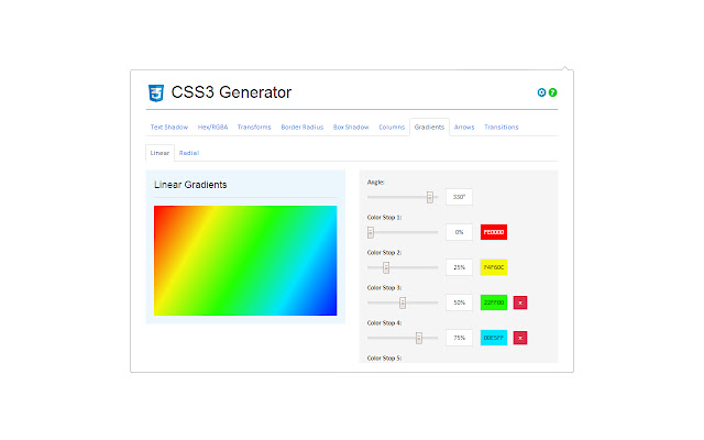 CSS3 Generator chrome谷歌浏览器插件_扩展第3张截图