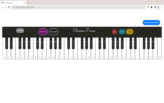 Chrome Piano chrome谷歌浏览器插件_扩展第2张截图