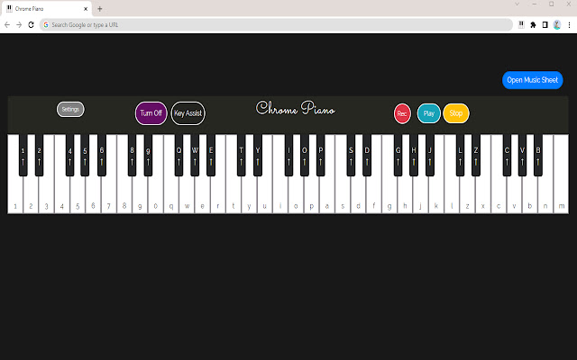 Chrome Piano chrome谷歌浏览器插件_扩展第5张截图