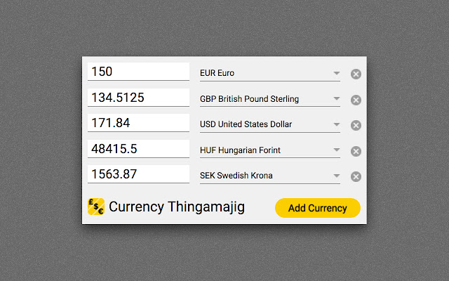 Currency Thingamajig chrome谷歌浏览器插件_扩展第1张截图