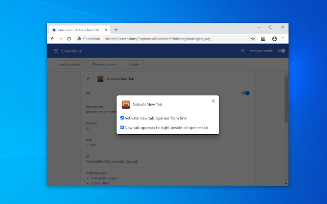 Activate New Tab chrome谷歌浏览器插件_扩展第1张截图