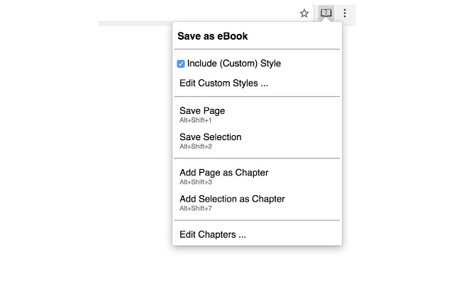 Save as eBook chrome谷歌浏览器插件_扩展第2张截图