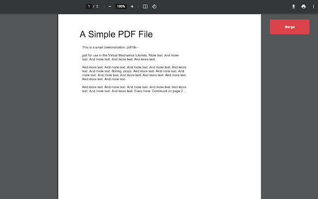 Merge PDF chrome谷歌浏览器插件_扩展第1张截图