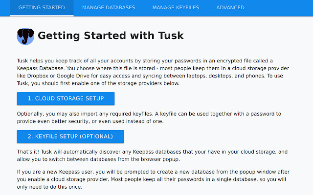 KeePass Tusk - Password Access and Autofill chrome谷歌浏览器插件_扩展第5张截图