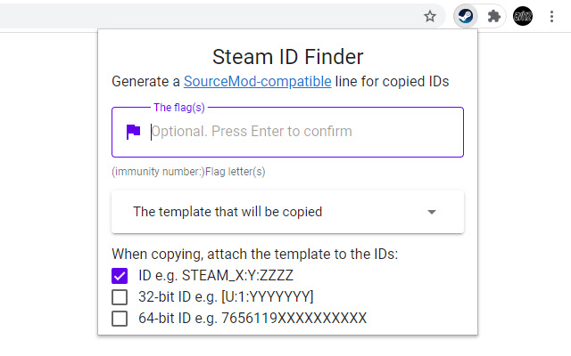 Steam ID Finder chrome谷歌浏览器插件_扩展第4张截图