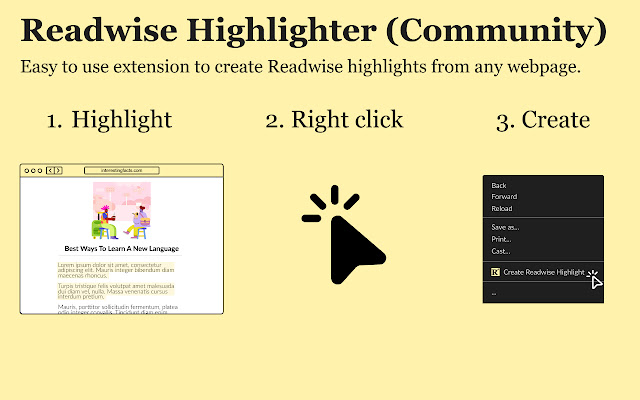 Readwise Highlighter chrome谷歌浏览器插件_扩展第1张截图