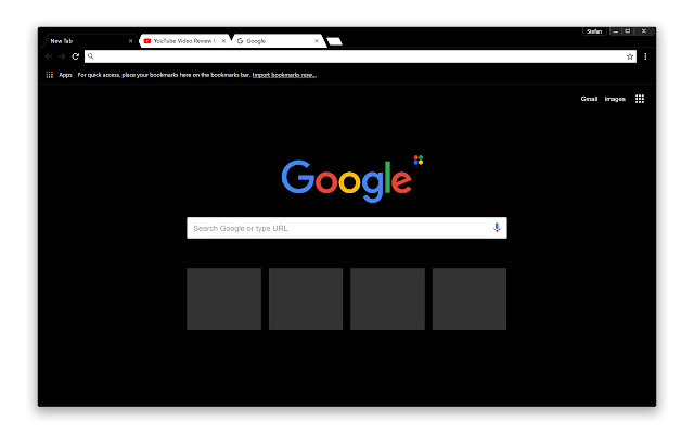 适用于Google Chrome的黑白主题 chrome谷歌浏览器插件_扩展第1张截图