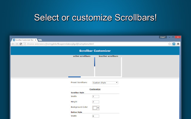 Scrollbar Customizer chrome谷歌浏览器插件_扩展第2张截图