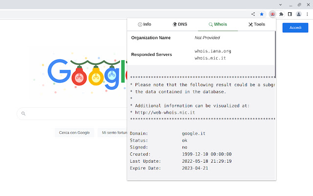 IP Whois chrome谷歌浏览器插件_扩展第3张截图