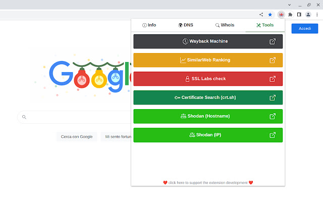 IP Whois chrome谷歌浏览器插件_扩展第4张截图