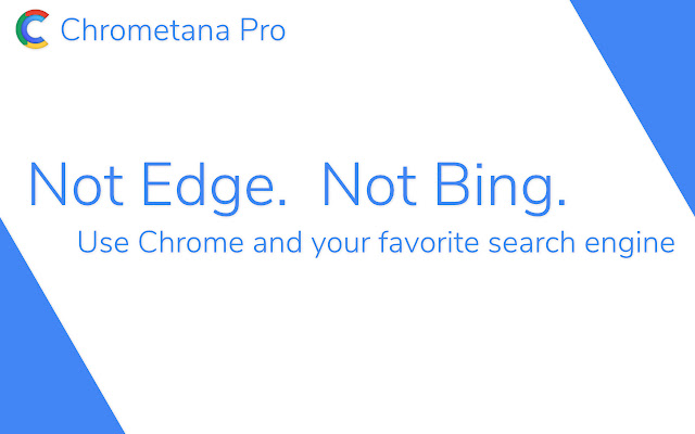 Chrometana Pro - Redirect Cortana and Bing chrome谷歌浏览器插件_扩展第1张截图