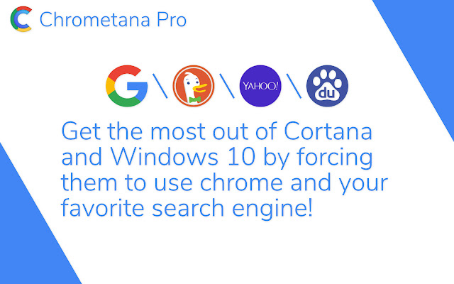 Chrometana Pro - Redirect Cortana and Bing chrome谷歌浏览器插件_扩展第2张截图