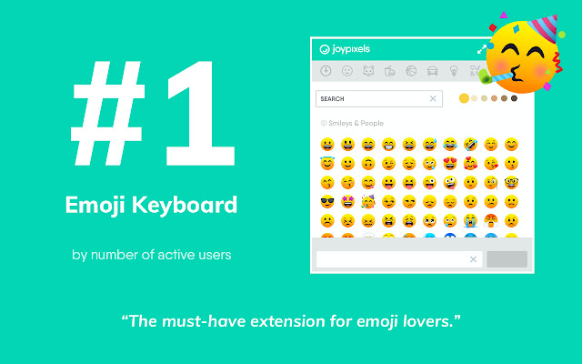 Emoji Keyboard by JoyPixels® chrome谷歌浏览器插件_扩展第1张截图