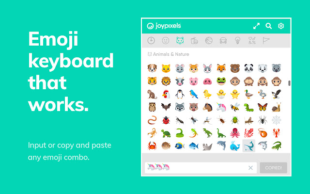 Emoji Keyboard by JoyPixels® chrome谷歌浏览器插件_扩展第2张截图