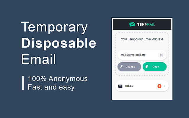 Temp Mail - Disposable Temporary Email chrome谷歌浏览器插件_扩展第1张截图