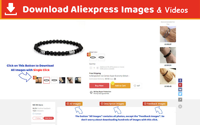 Download Aliexpress Product Images & Videos chrome谷歌浏览器插件_扩展第1张截图