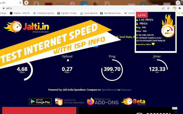 Speedtest by Jalti.in chrome谷歌浏览器插件_扩展第1张截图