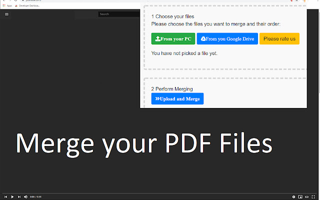 在线合并PDF chrome谷歌浏览器插件_扩展第1张截图