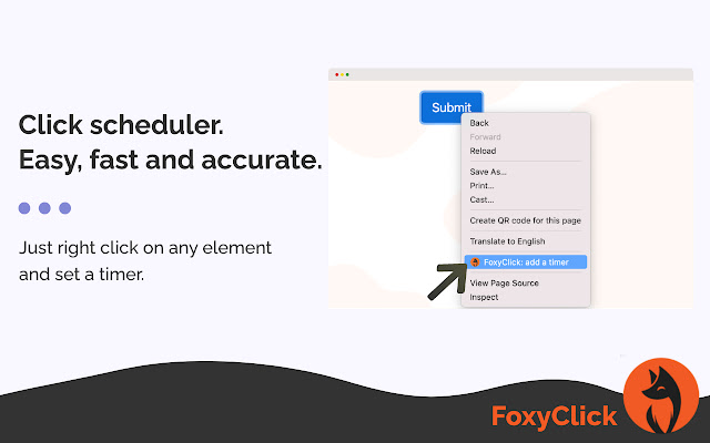 Auto Click Scheduler - FoxyClick chrome谷歌浏览器插件_扩展第1张截图