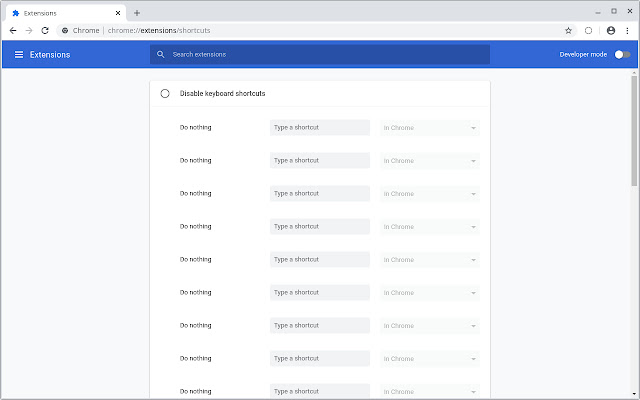 Disable keyboard shortcuts chrome谷歌浏览器插件_扩展第1张截图