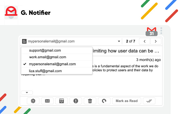 Notifier for Gmail™ chrome谷歌浏览器插件_扩展第2张截图