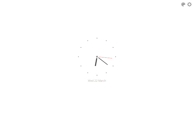 Minimal New Tab Clock chrome谷歌浏览器插件_扩展第1张截图