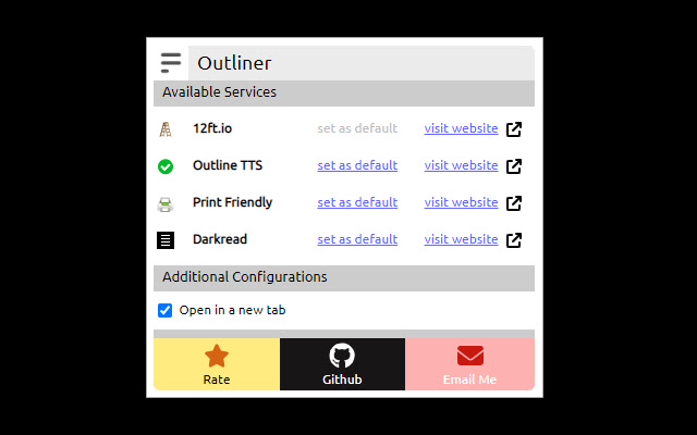 Outliner | A Chrome Extension for Outline.com chrome谷歌浏览器插件_扩展第2张截图