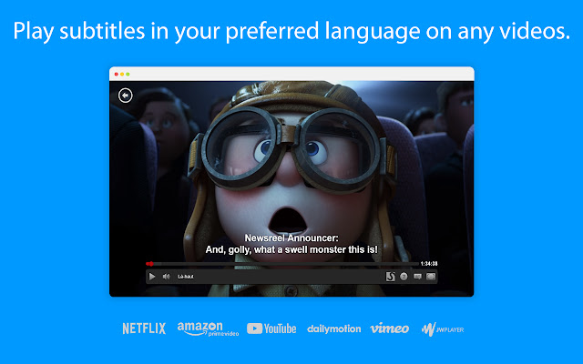 Substital: Add subtitles to videos and movies chrome谷歌浏览器插件_扩展第1张截图
