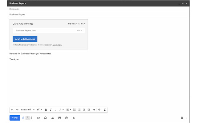 Citrix Files for Gmail chrome谷歌浏览器插件_扩展第2张截图