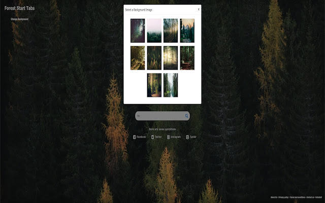Forest Start Tabs chrome谷歌浏览器插件_扩展第2张截图