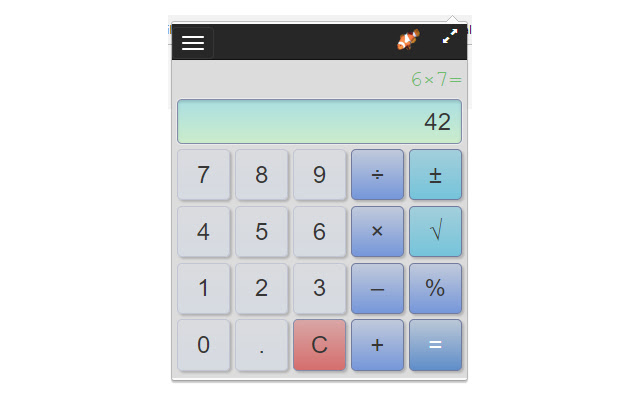 Calculator chrome谷歌浏览器插件_扩展第1张截图