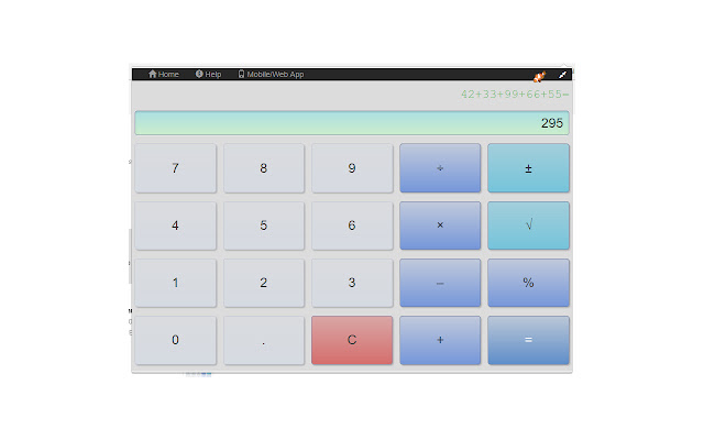 Calculator chrome谷歌浏览器插件_扩展第2张截图