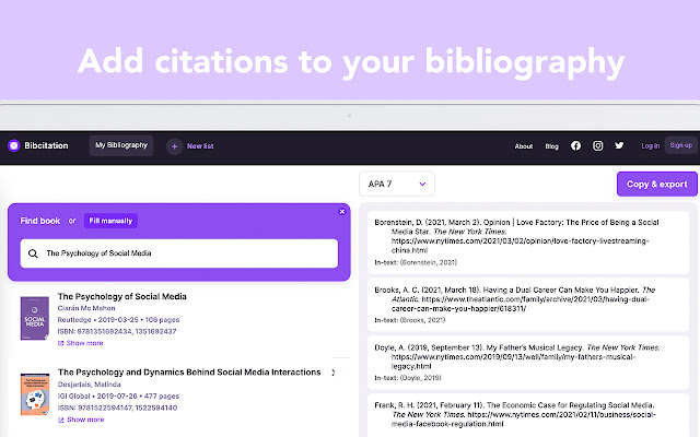 Bibcitation — Automatic Citation Generator chrome谷歌浏览器插件_扩展第4张截图