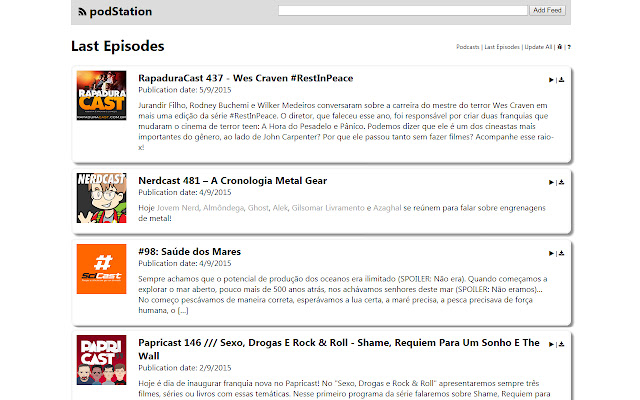 podStation Podcast Player chrome谷歌浏览器插件_扩展第1张截图