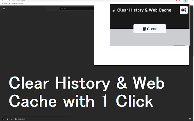 清除历史记录和Web缓存 chrome谷歌浏览器插件_扩展第1张截图