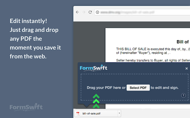FormSwift PDF Editor:Convert, Sign, Fax, Edit chrome谷歌浏览器插件_扩展第3张截图