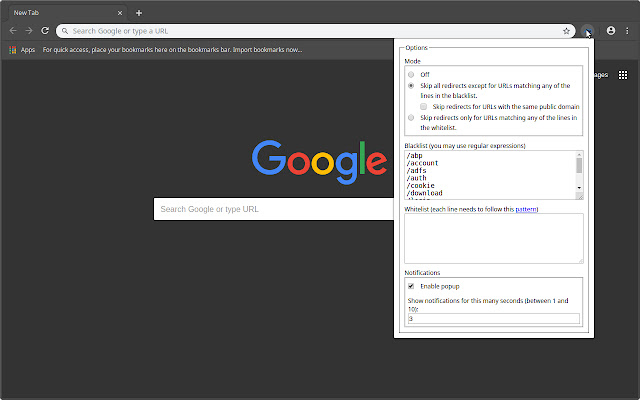 Skip Redirect chrome谷歌浏览器插件_扩展第1张截图